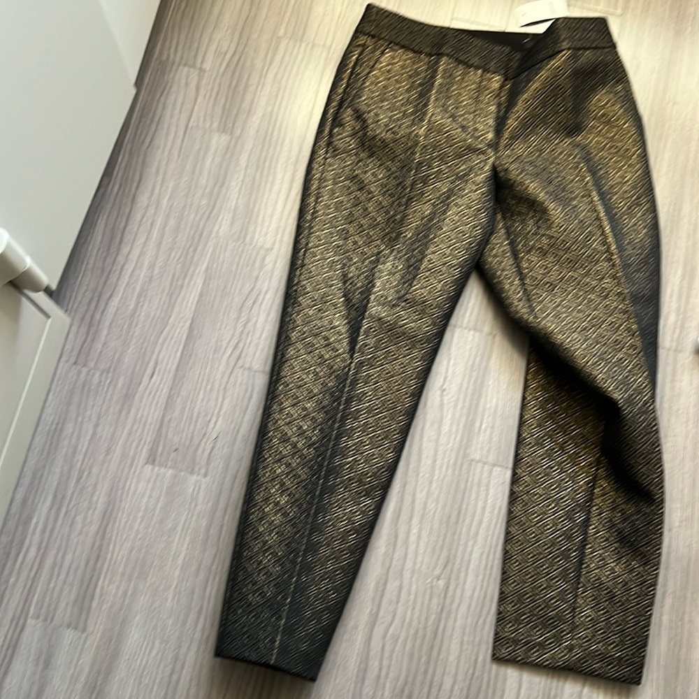 never worn gold brocade pants